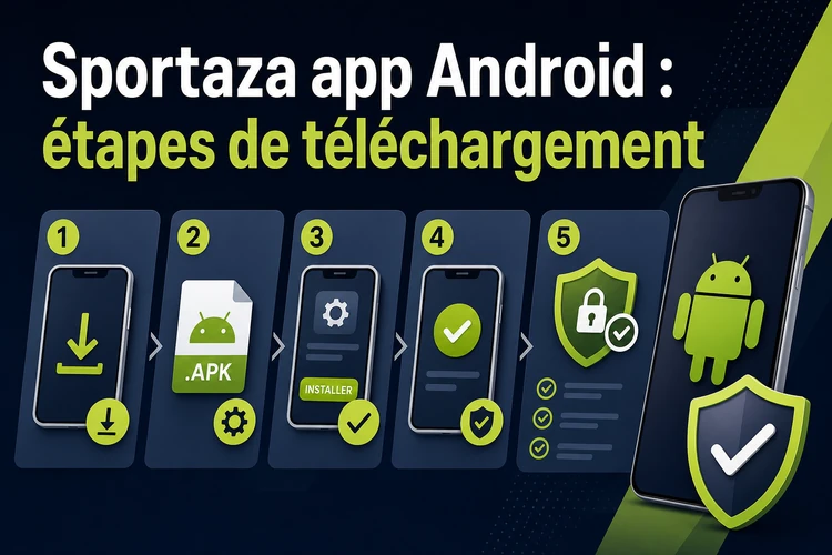 Sportaza app Android : étapes de téléchargement